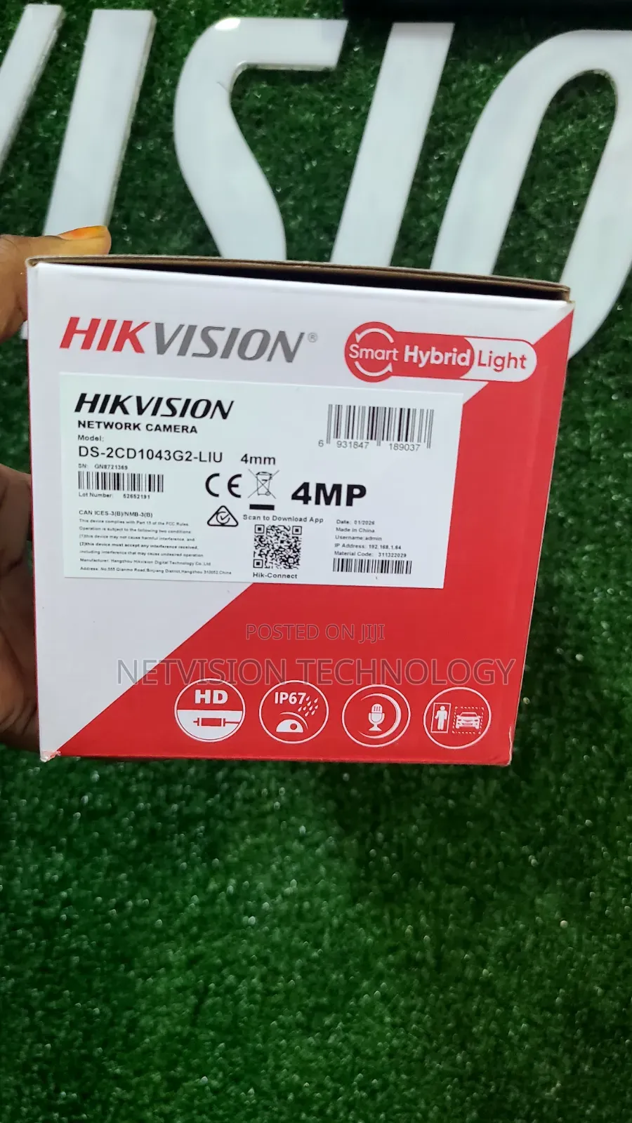 Hikvision 4mp Ip Smartlight Outdoor Camera