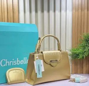 Chrisbella Structured Black Flap Handbag