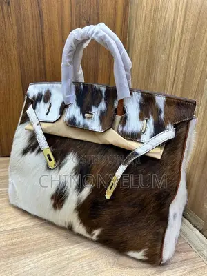Luxury Hair-on Leather Handbag