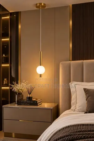 Single Pendant Drop Light for Bedside and Kitchen