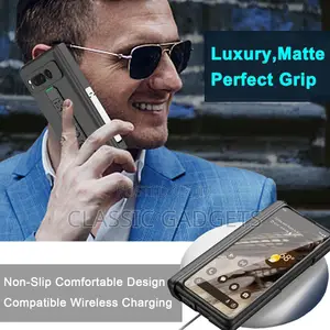 Shockproof Case With Strap & Screen Protector for Google Pixel Fold