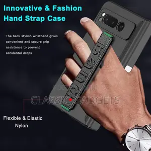 Shockproof Case With Strap & Screen Protector for Google Pixel Fold