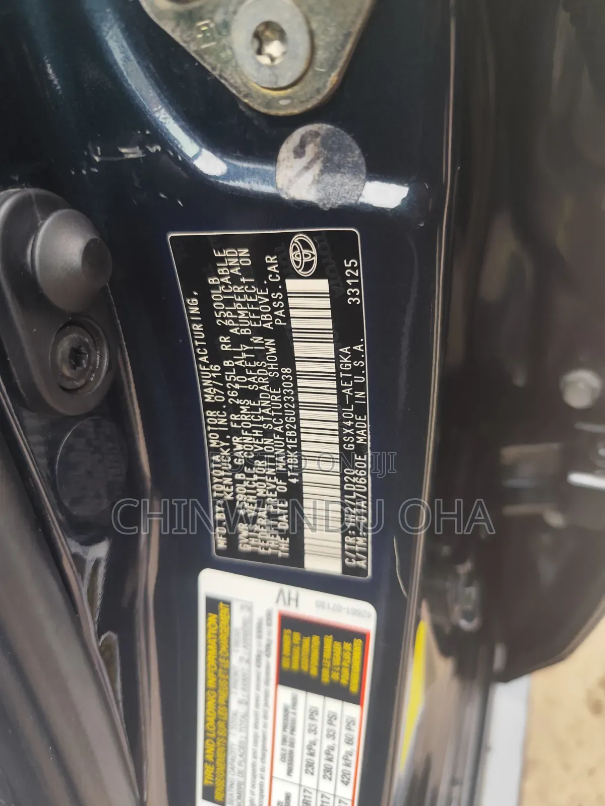Toyota Avalon 2016 Black