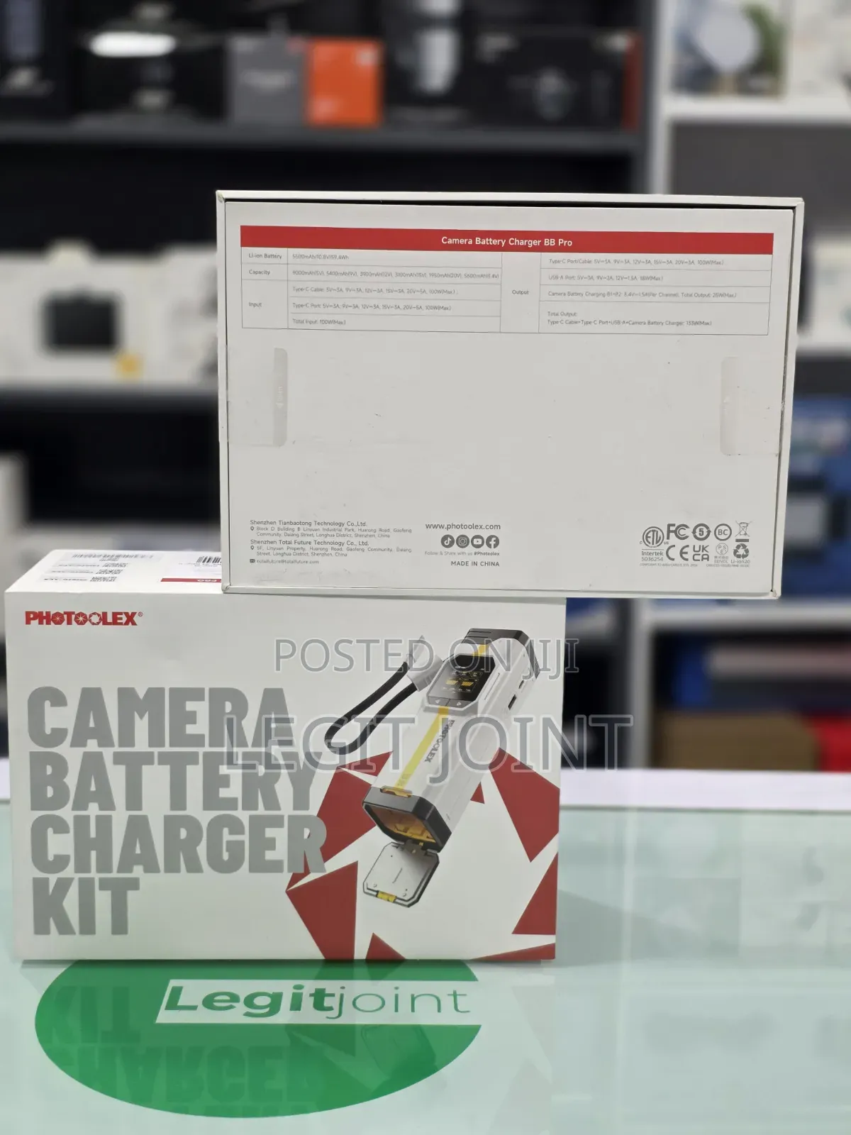 Photoolex Camera Battery Charger Kit