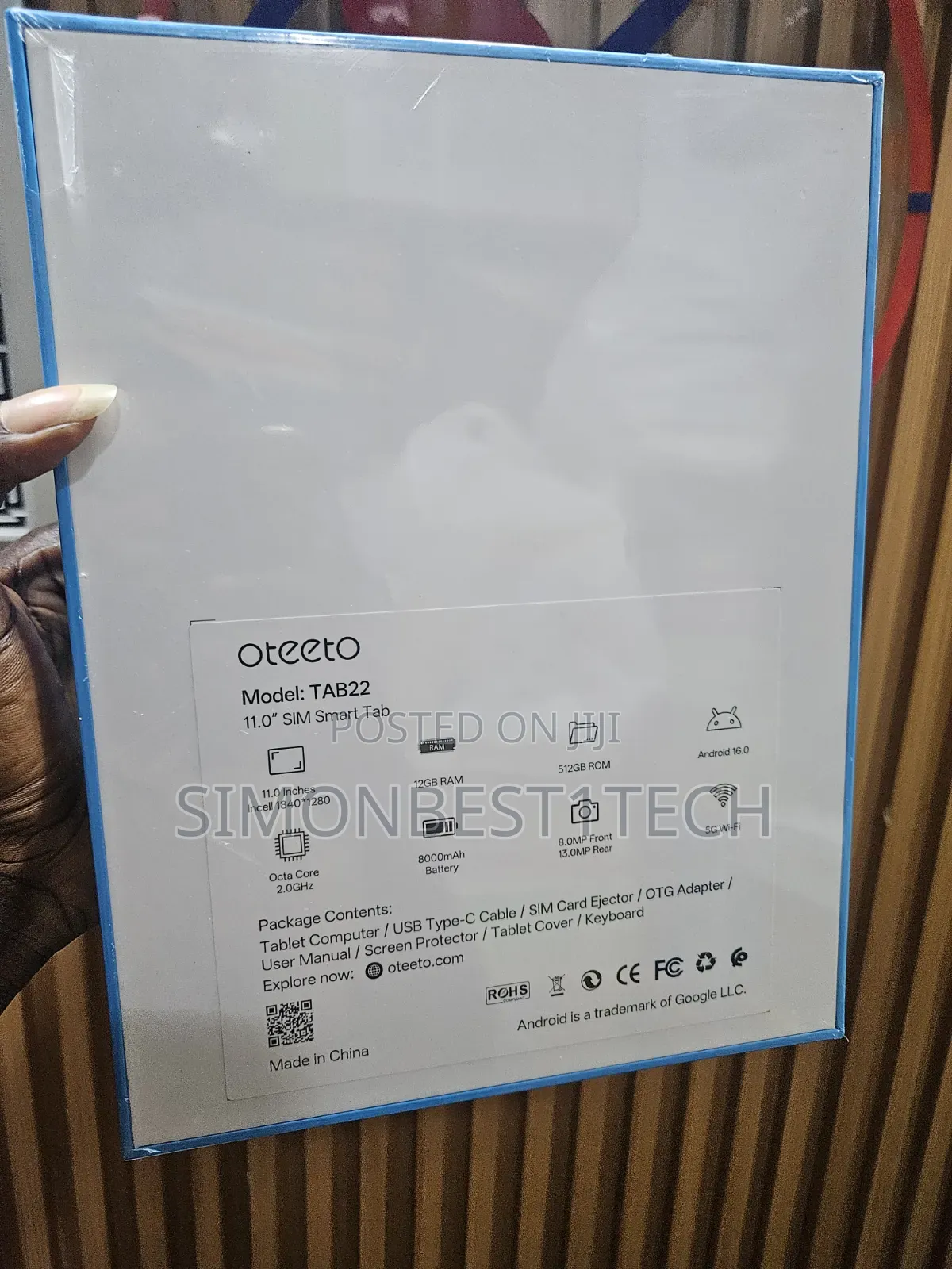 New Oteeto TAB 18 512 GB Silver