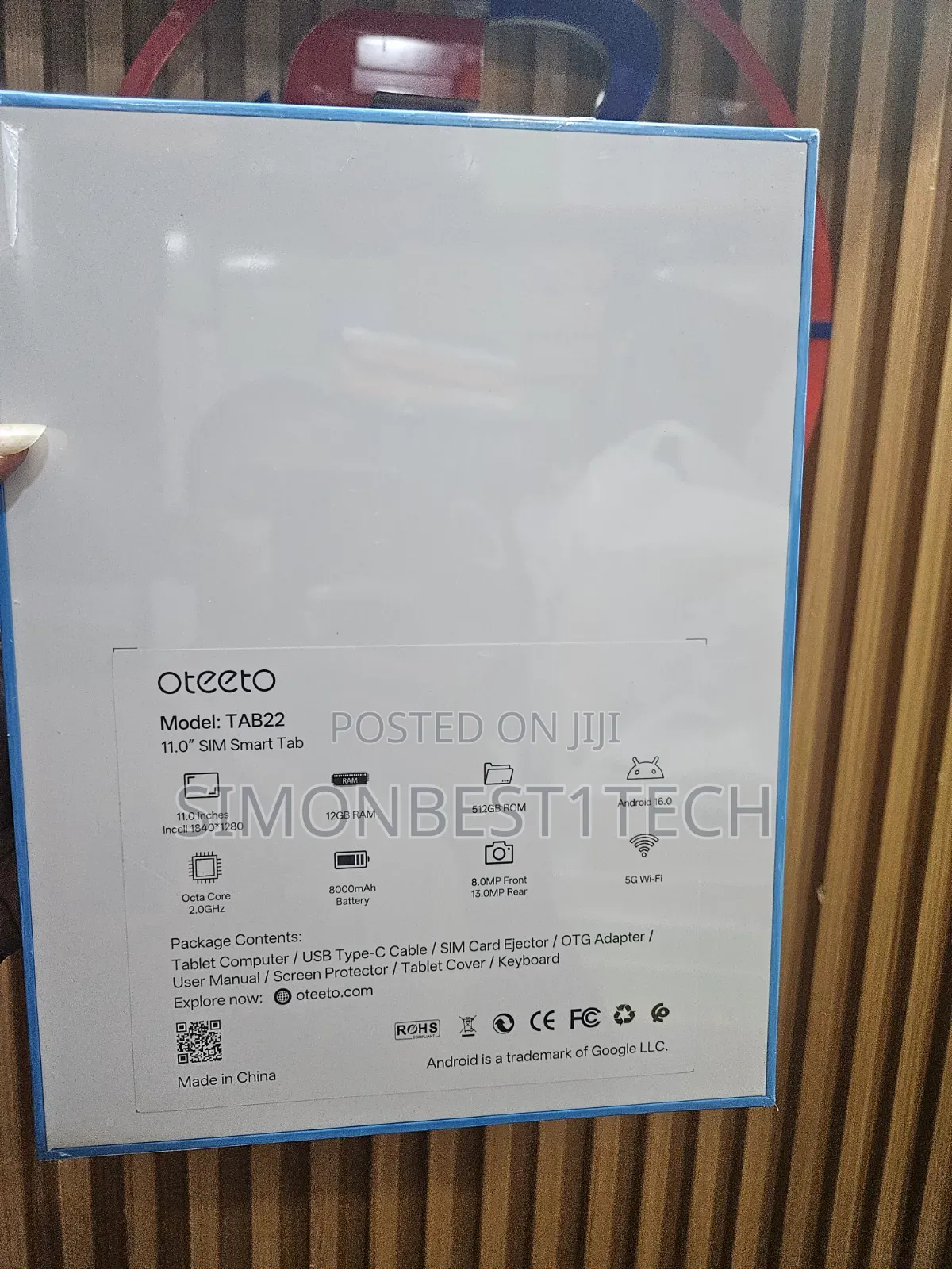 New Oteeto TAB 18 512 GB Silver