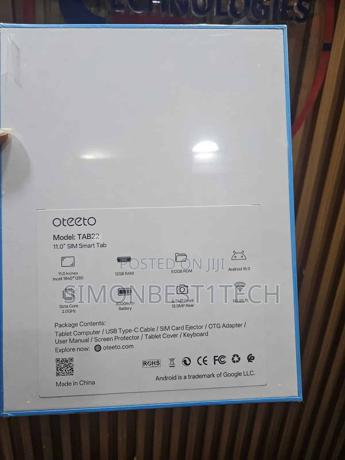 New Oteeto TAB 18 512 GB Silver