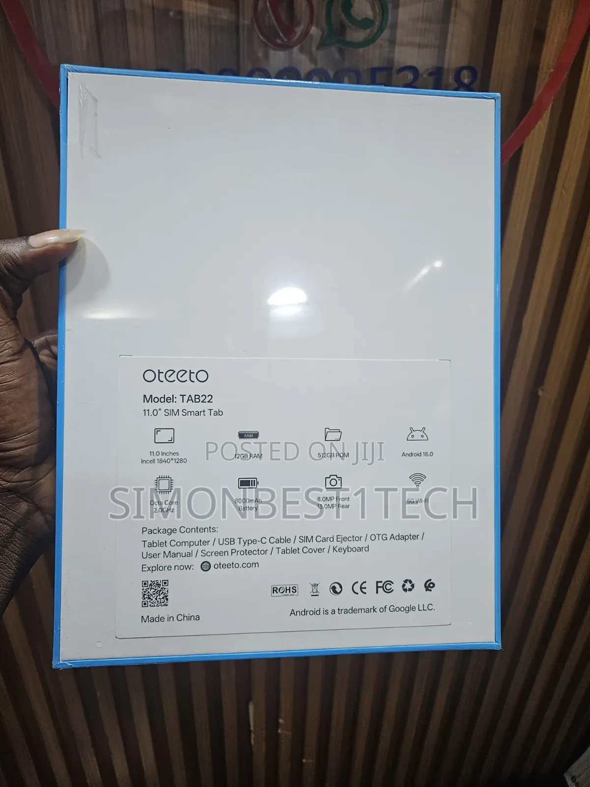 New Oteeto TAB 18 512 GB Silver