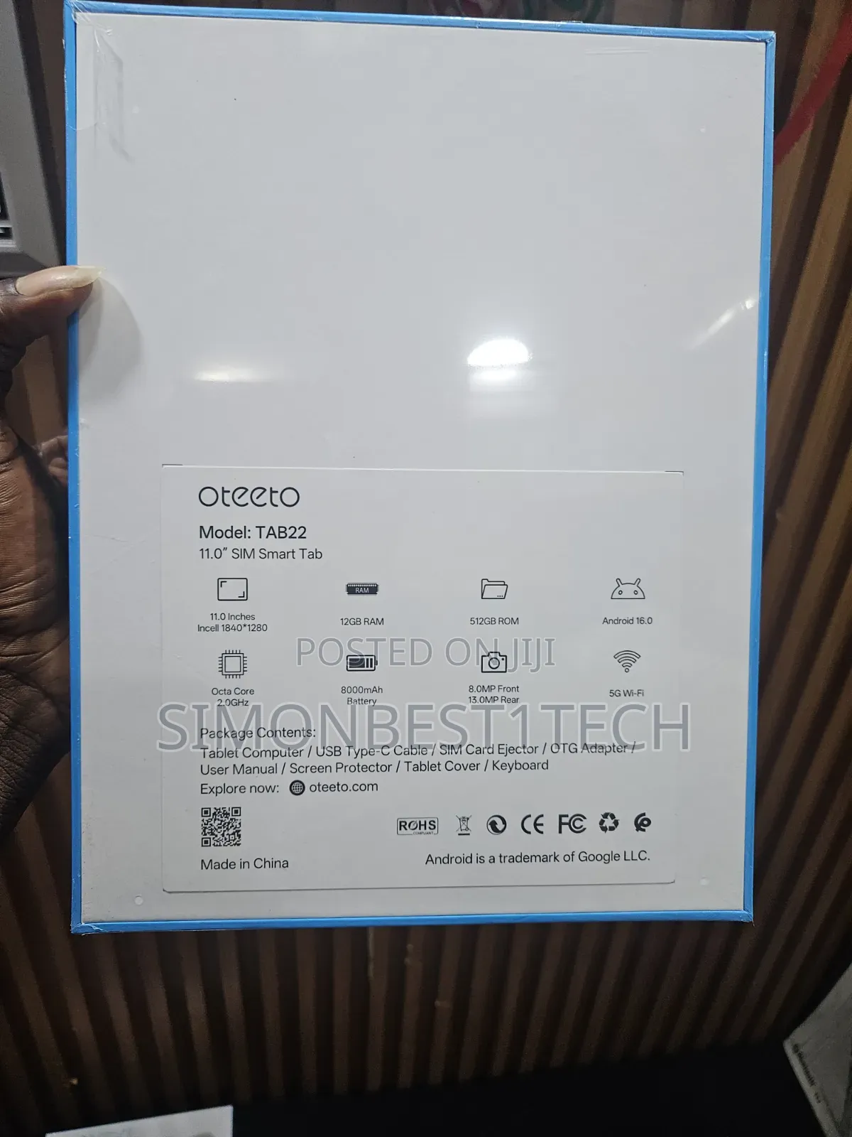 New Oteeto TAB 18 512 GB Silver
