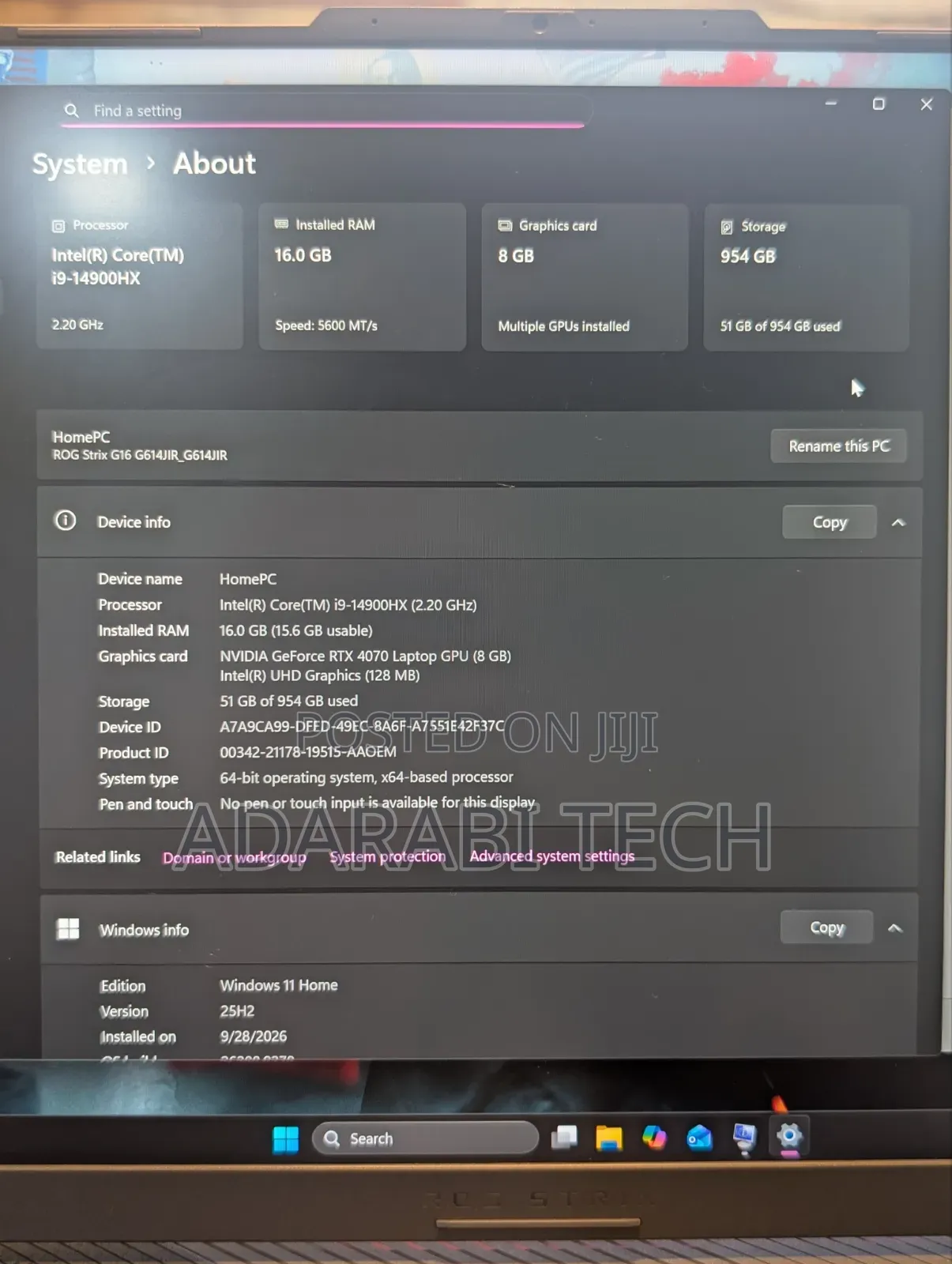 Laptop Asus ROG Zephyrus G16 16GB Intel Core i9 SSD 1T