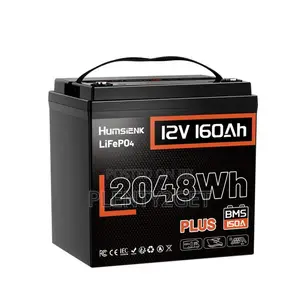 HumsiENK 12V 160Ah Plus LiFePO4 Battery With 150A Low-Temp Protection
