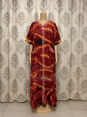 Stoned Ankara Kaftan Gown for Women