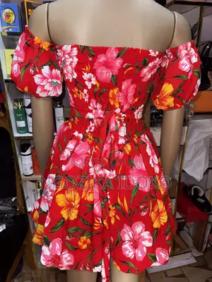 Short Flowered Ballon Gown. Available for Purchase. Very Beautiful.