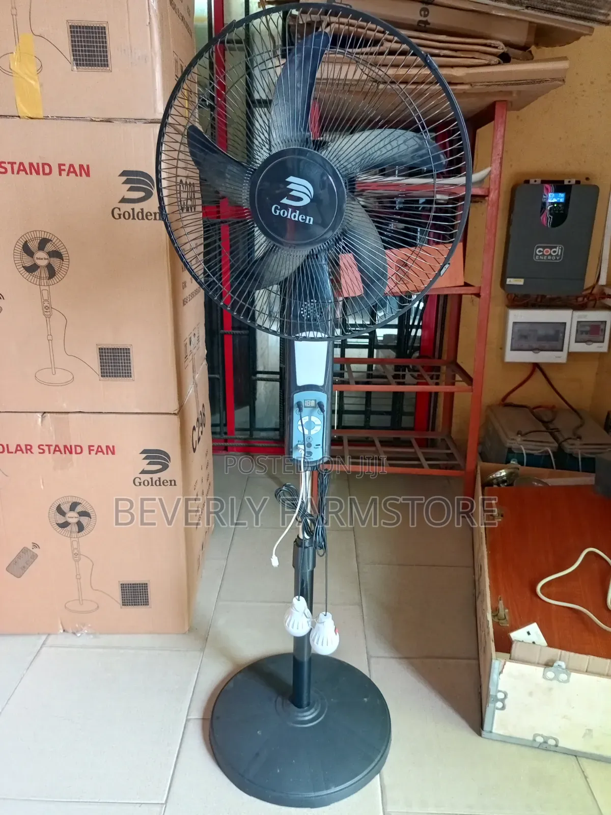 Rechargeable Solar Fan