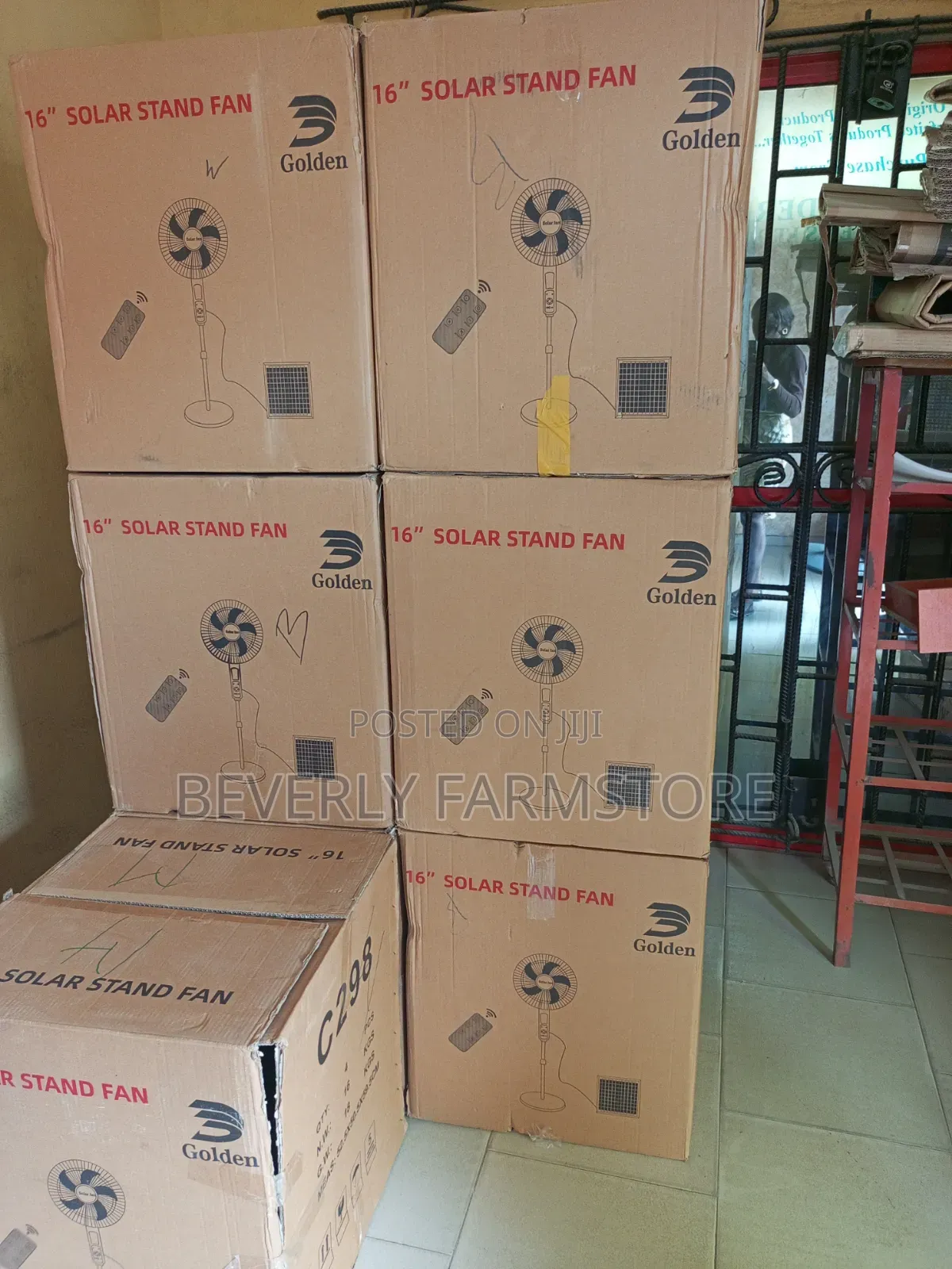 Rechargeable Solar Fan
