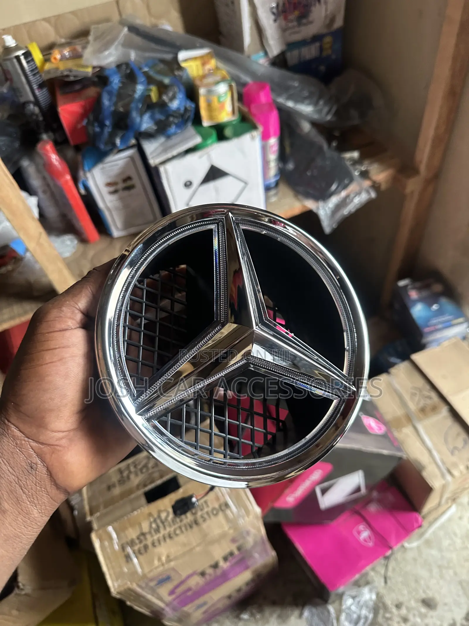 GLK Benz Front Grill Logo With Light