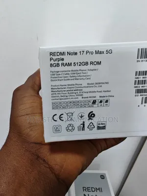 New Xiaomi Redmi Note 17 Pro Max 512 GB Black