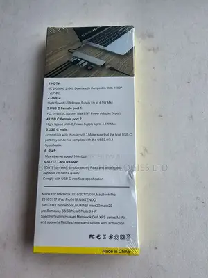 USB to Type-C HDTV 8-in-1 Multifunction Adapter
