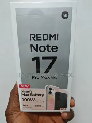 New Xiaomi Redmi Note 17 Pro Max 256 GB Black