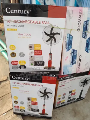 Century 18" Rechargeable Standing Fan