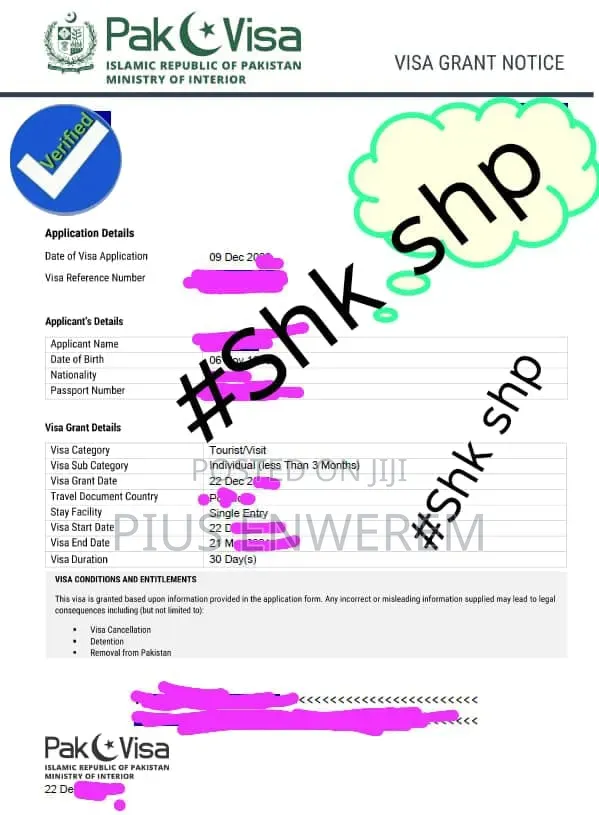 Pakistan Visa