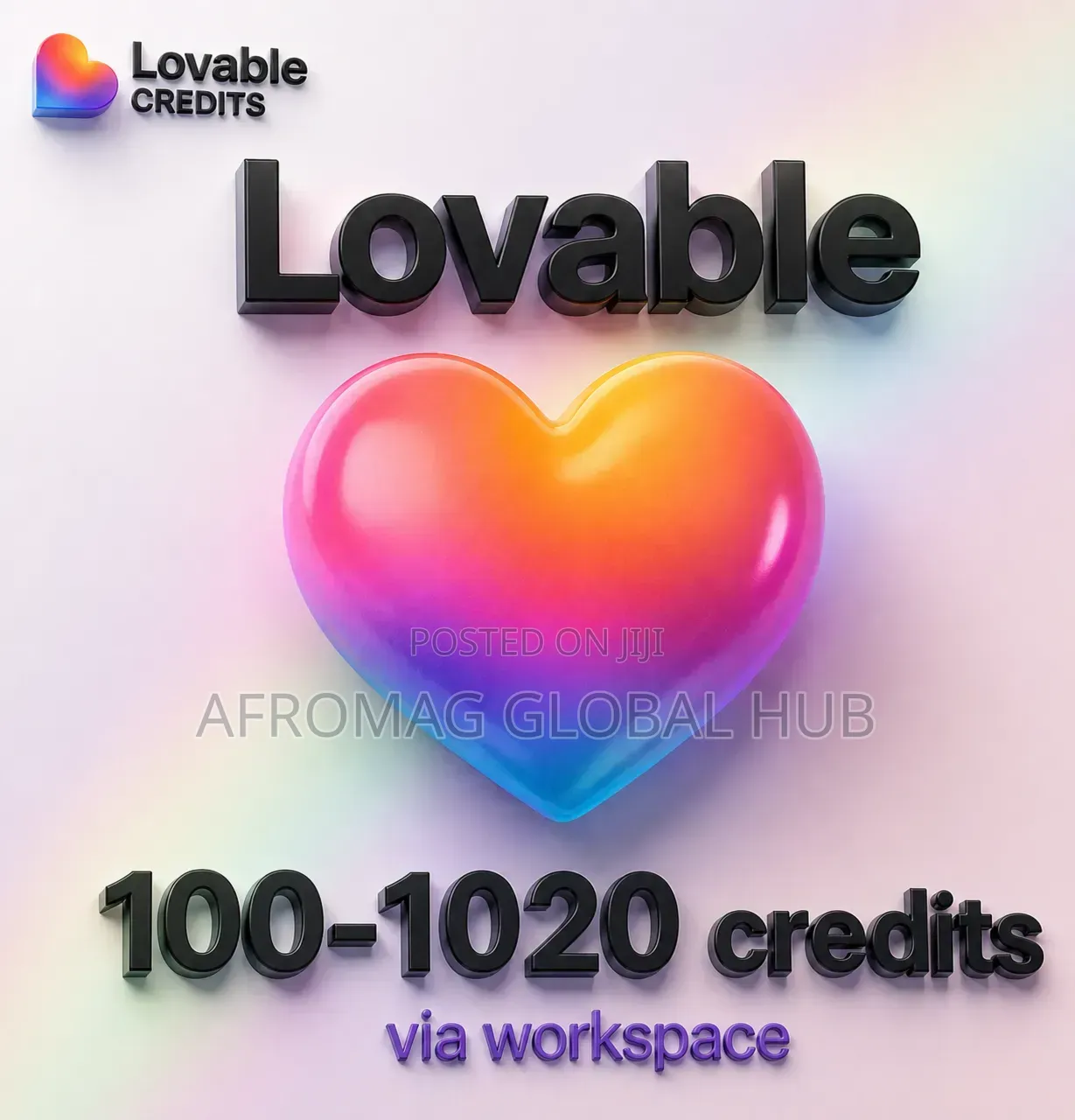 Lovable AI Pro – 1 Year | 304+ Credits on Your Account