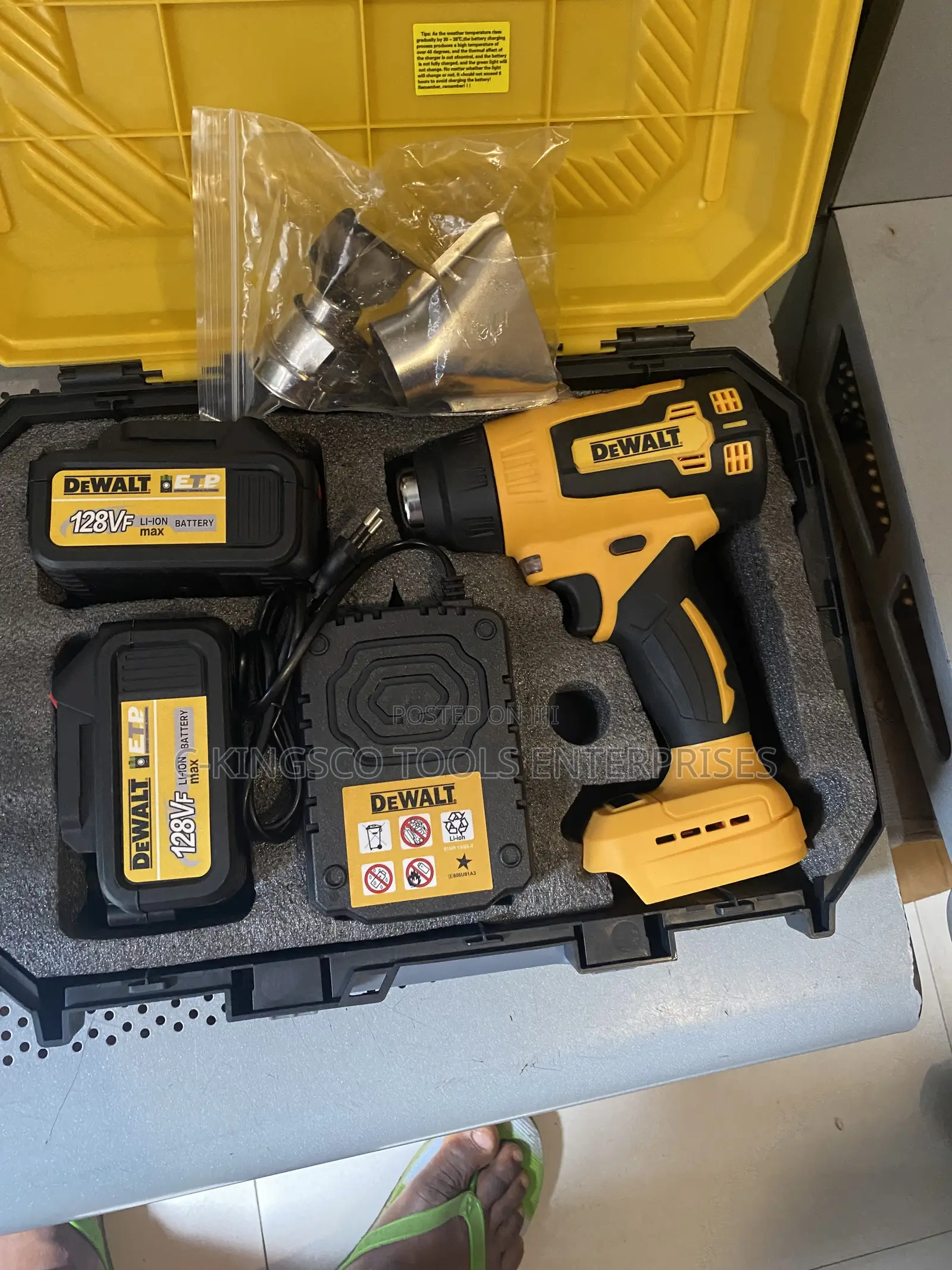 DeWalt-style Cordless Heat Gun Kit