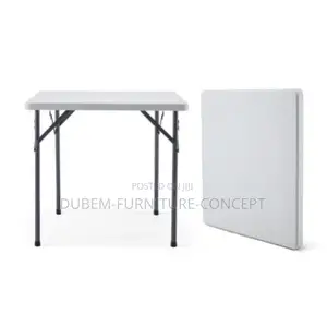 Outdoor Plastic Square Folding Table - 4ft