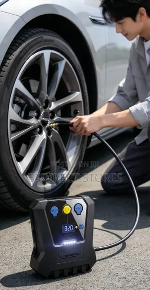Michelin Fast Flow Digital Programmable Inflator Portable Auto- Stop