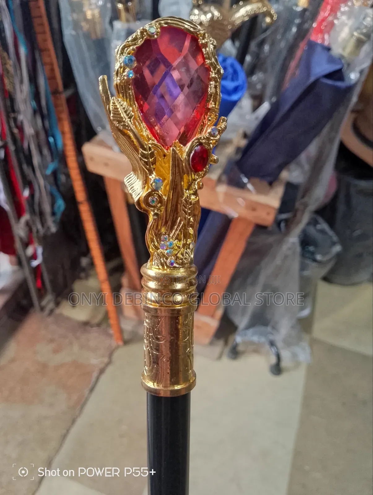 Designer Golden Igbo Walking Stick Edo/ Yoruba for Wedding/ Chieftancy
