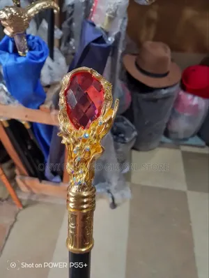 Designer Golden Igbo Walking Stick Edo/ Yoruba for Wedding/ Chieftancy
