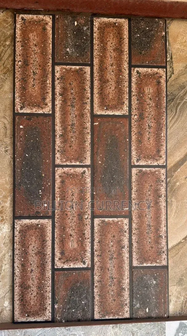 Original Brown Brick Wall Tiles 30x60 Exterior Design - Asaba