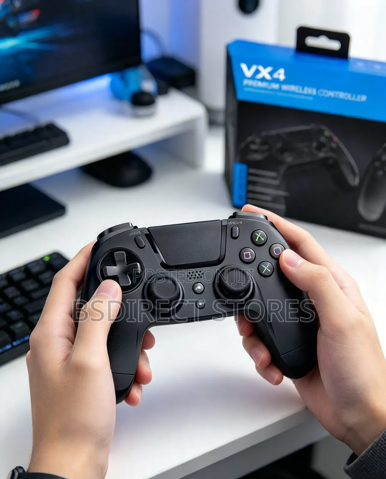 Gioteck VX4 Wireless Superb Comfort Black Controller PlayStation 4