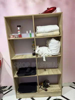 Wooden Salon Shelving Unit