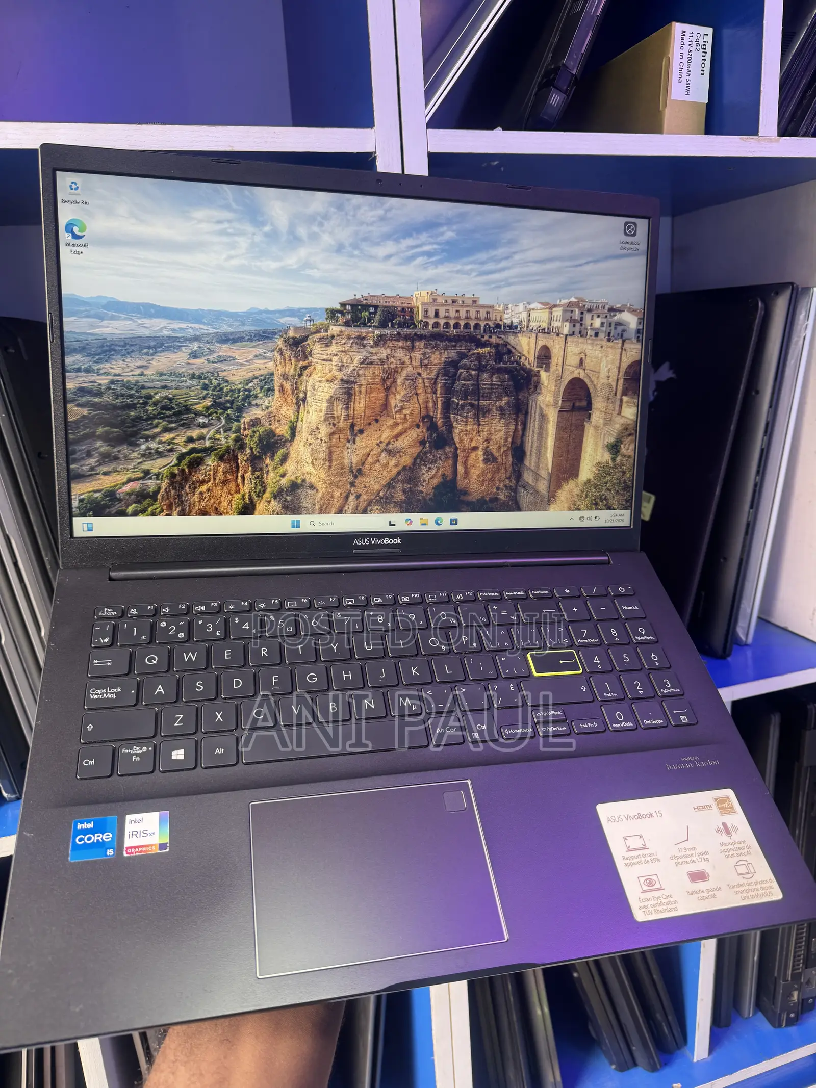 Laptop Asus Vivobook 15 8GB Intel Core i5 SSD 256GB