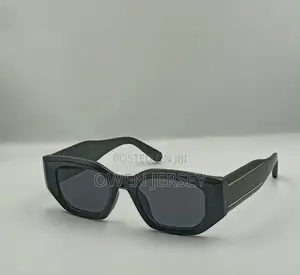 Philipp Plein Black Square-Frame Sunglasses With Gold Accent.