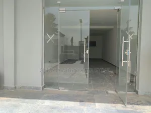 Shops in Plaza With Glass Doors