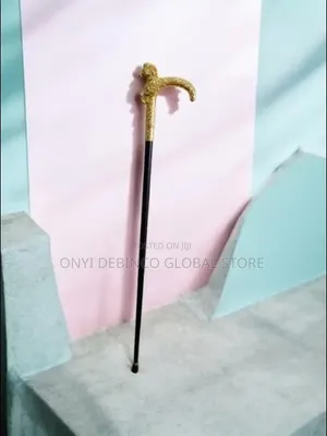 Igbo Golden Luxurious Wedding Walking Stick Chieftaincy Walking Stick