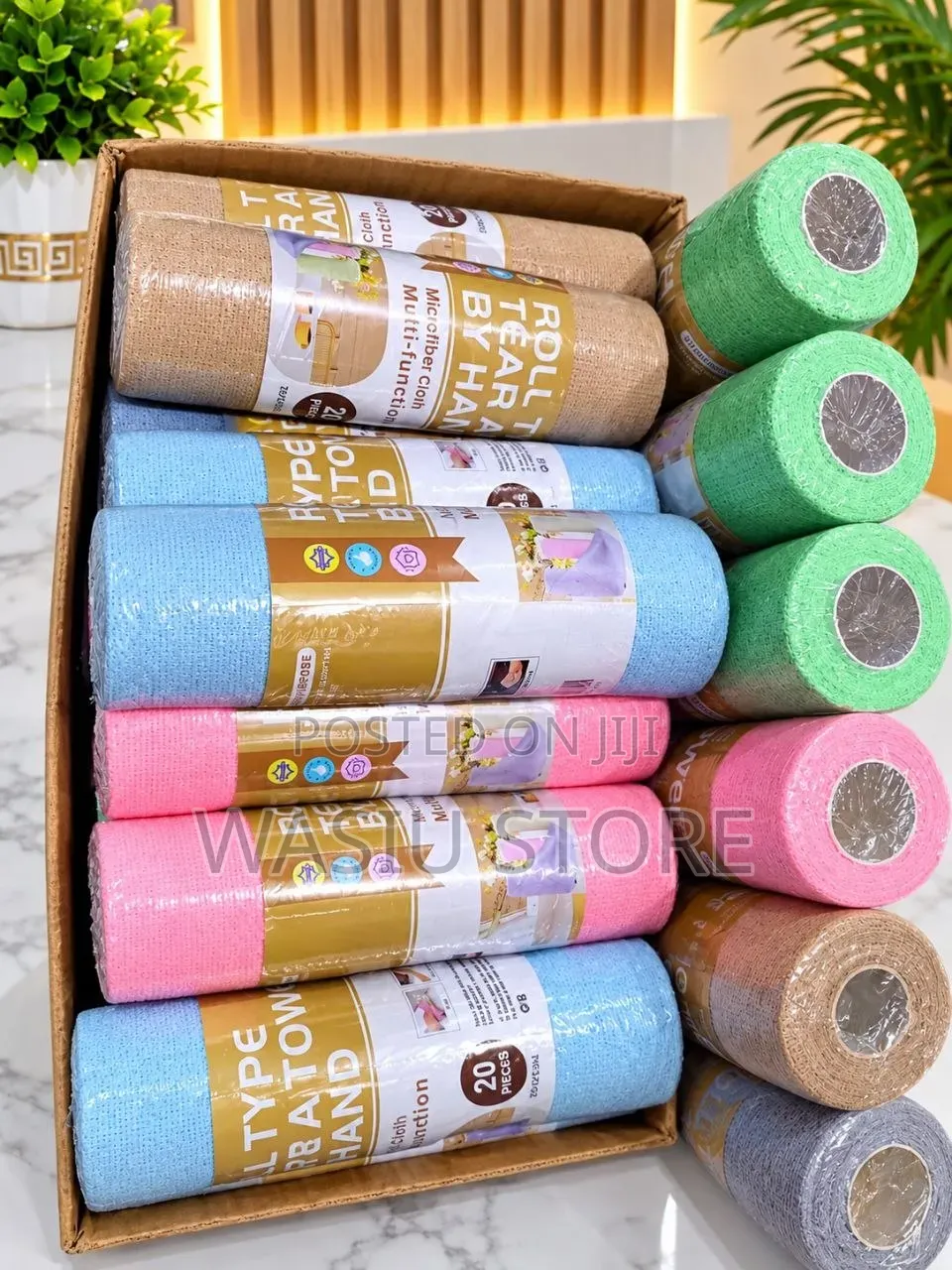 Reusable Microfiber Tear-Towel Rolls