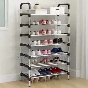 8 Layers Stainless Shoe Rack + Steel Pipes