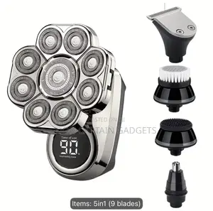 9D Multi-Function Ultimate Shaver Electric Shaver for Men Wit Wet/Dry
