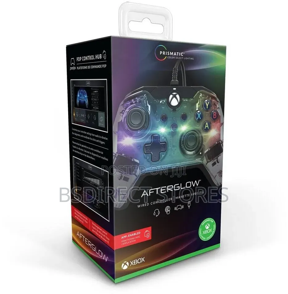 PDP Afterglow LED Wired Game Controller- Xbox Series XS, Xbox One, PC