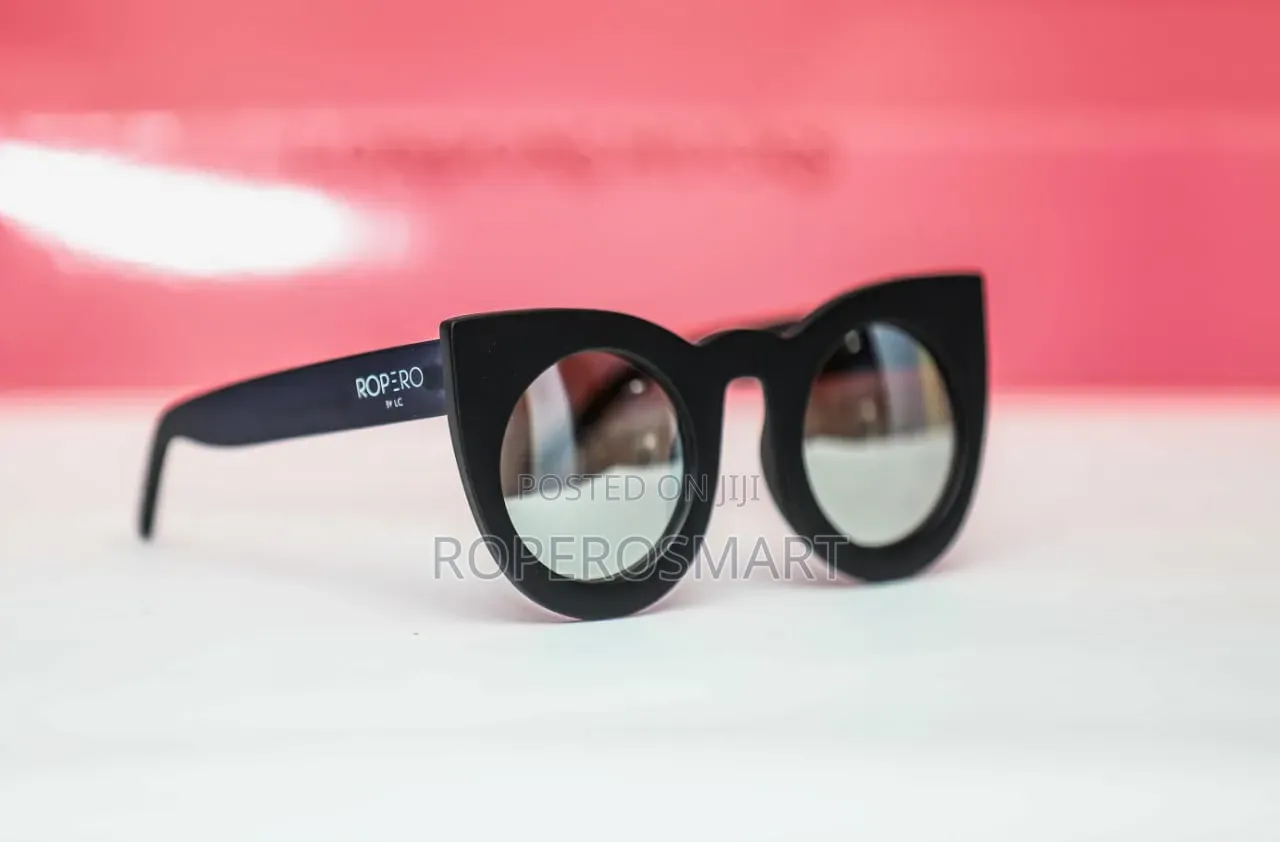 Black Oversized Cat-Eye Sunglasses – Ropero by LC