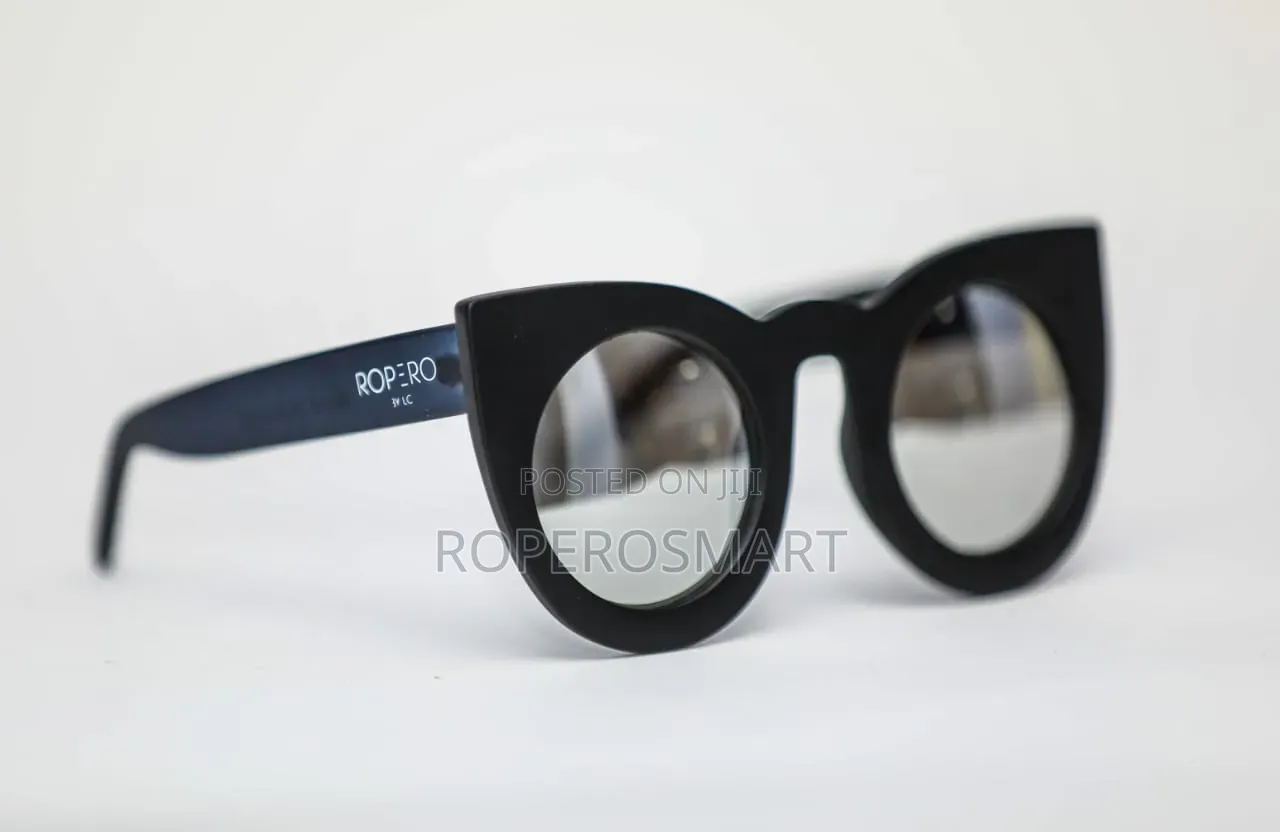 Black Oversized Cat-Eye Sunglasses – Ropero by LC