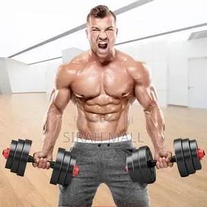 10kg = 5kg × 2 Dumbbell Set With Barbell Extensiona