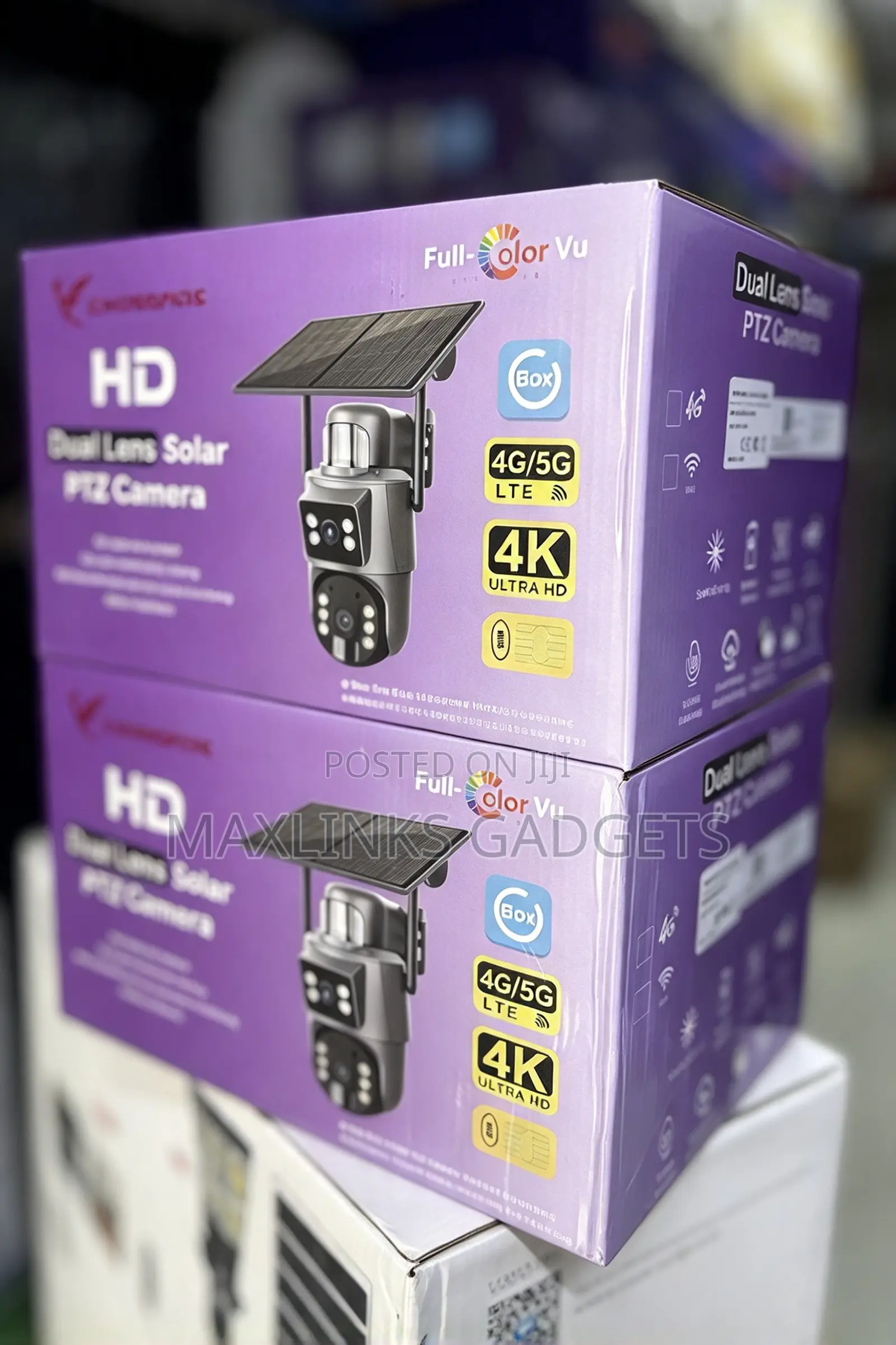 Crossfire Dual Lens Solar PTZ Camera 6mp- Ubox App
