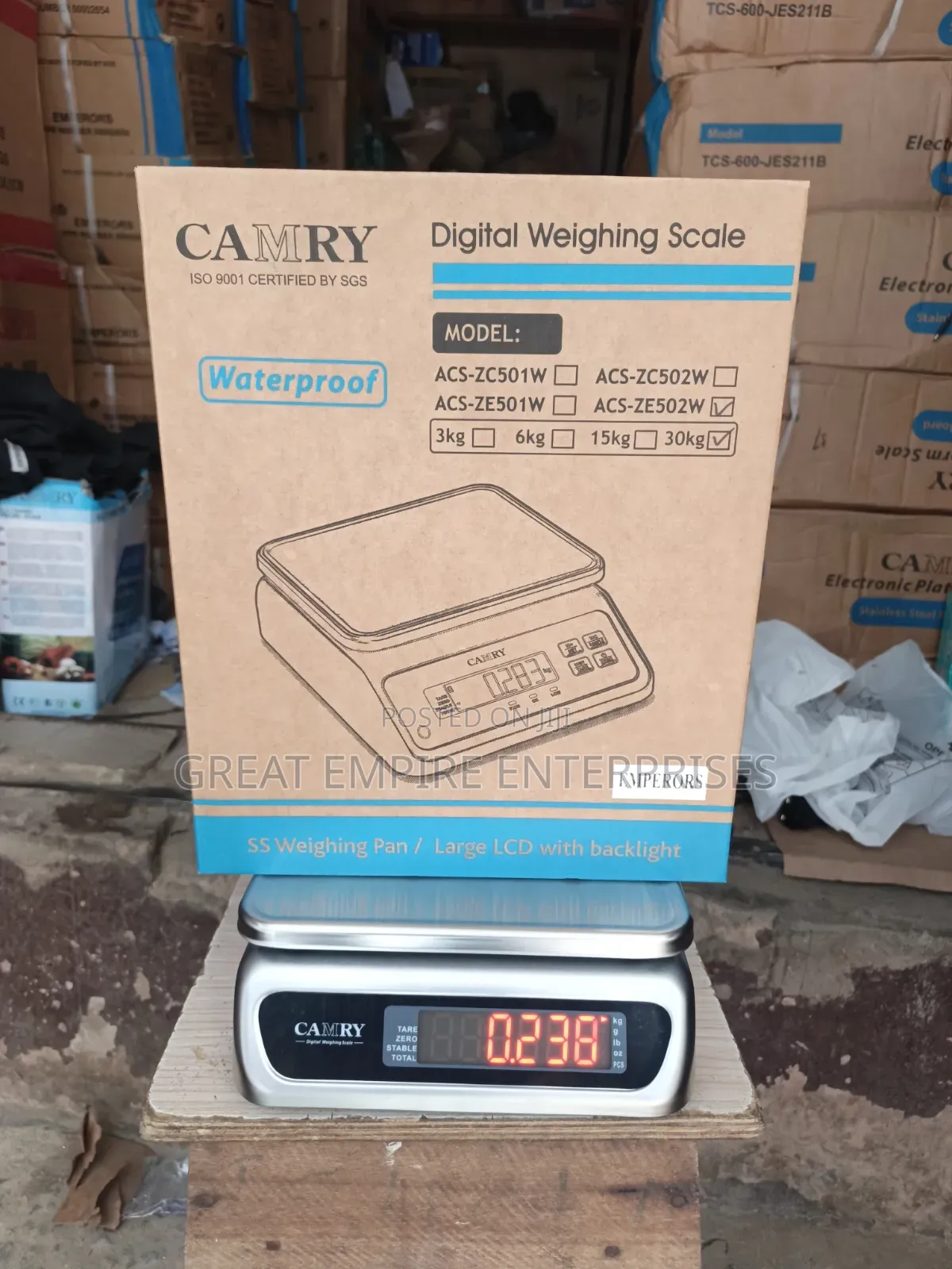 30kg Full Body Stainless Camry Table Scale