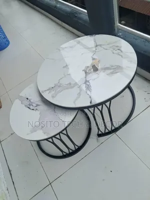 2in1 Marble Nesting Center Table