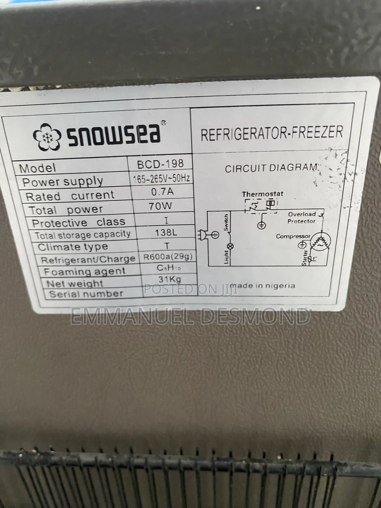 Fridge for Sale