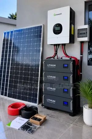 Solar Power System With Growatt Inverter and Lithium Batteries